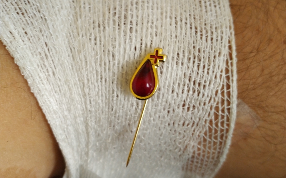 První odběr krve - odznáček