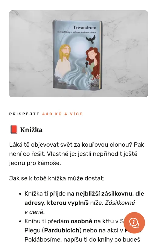 Román Trivandrum v crowdfundingové kampani