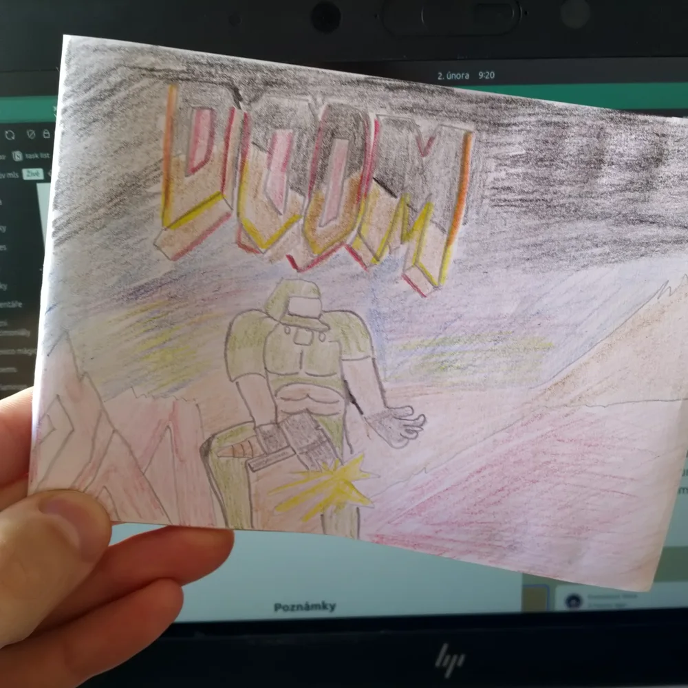 Kresba obálky hry Doom